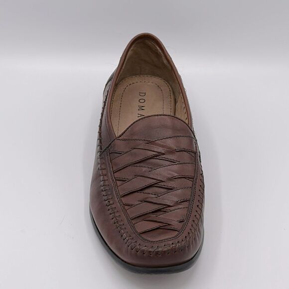 Domani Men’s Loafer Size 9 9M Leather Slip On Brown 18-1001 - Picture 2 of 14